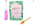 25 té matcha life 100gr + 25 cucharas + 25 flayer + 10 batidor